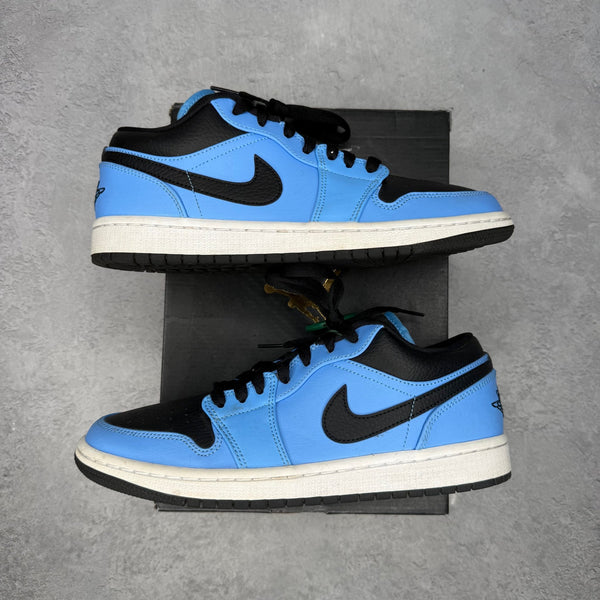 Jordan 1 Low University Blue Black *pre - owned* SIZE 8 - Kicks Collective PA - Jordan - 553558-403 - Men's Shoes - 8M/9.5W - Pre - Owned