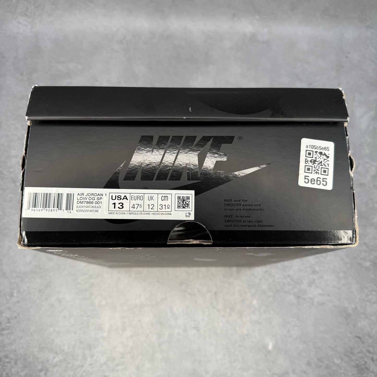 Jordan 1 Retro Low OG SP Travis Scott Black Phantom *pre-owned* SIZE 13