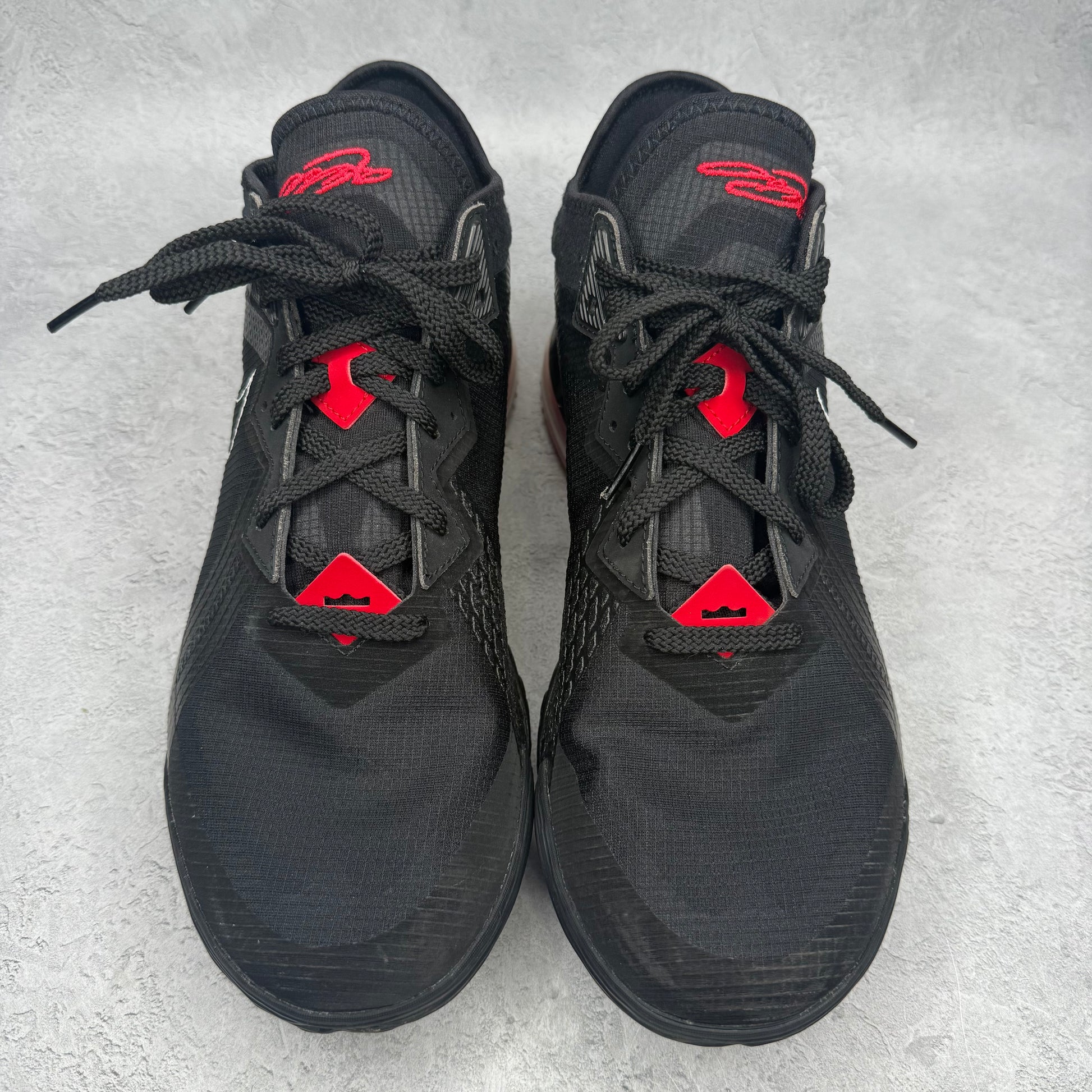 Nike LeBron 18 Low Black Red *pre-owned* SIZE 12