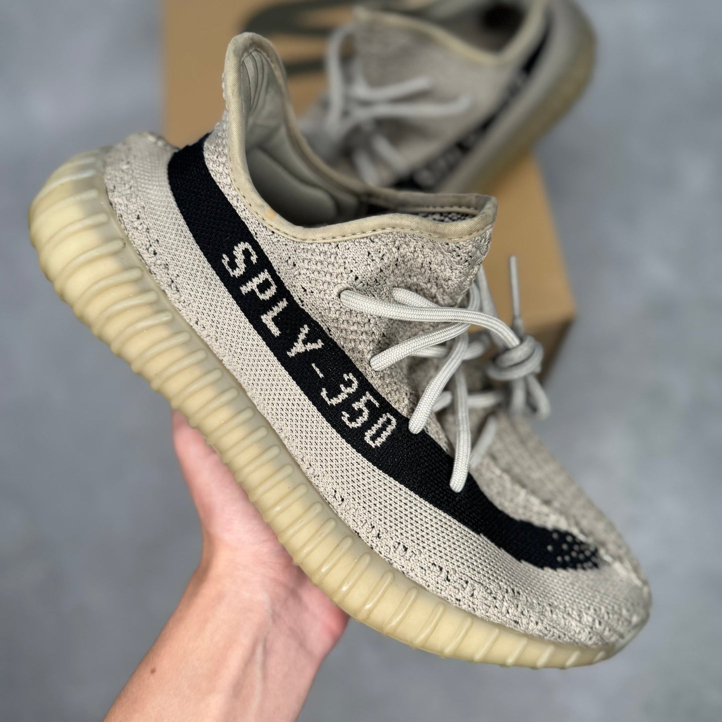 adidas Yeezy Boost 350 V2 Slate *pre - owned* SIZE 9 - Kicks Collective PA - adidas - HP7870 - Men's Shoes - 9M/10.5W - Pre - Owned