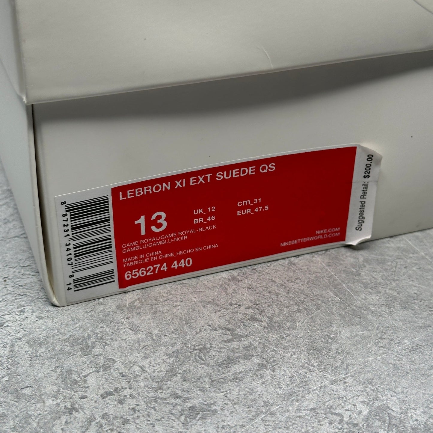 Nike LeBron 11 EXT Blue Suede *pre - owned* SIZE 13 - Kicks Collective PA - Nike - 656274-440 - Men's Shoes - 13M/14.5W - Pre - Owned