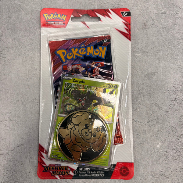 2025 Pokémon Scarlet & Violet Destined Rivals Zarude 1 Pack Blister Pack