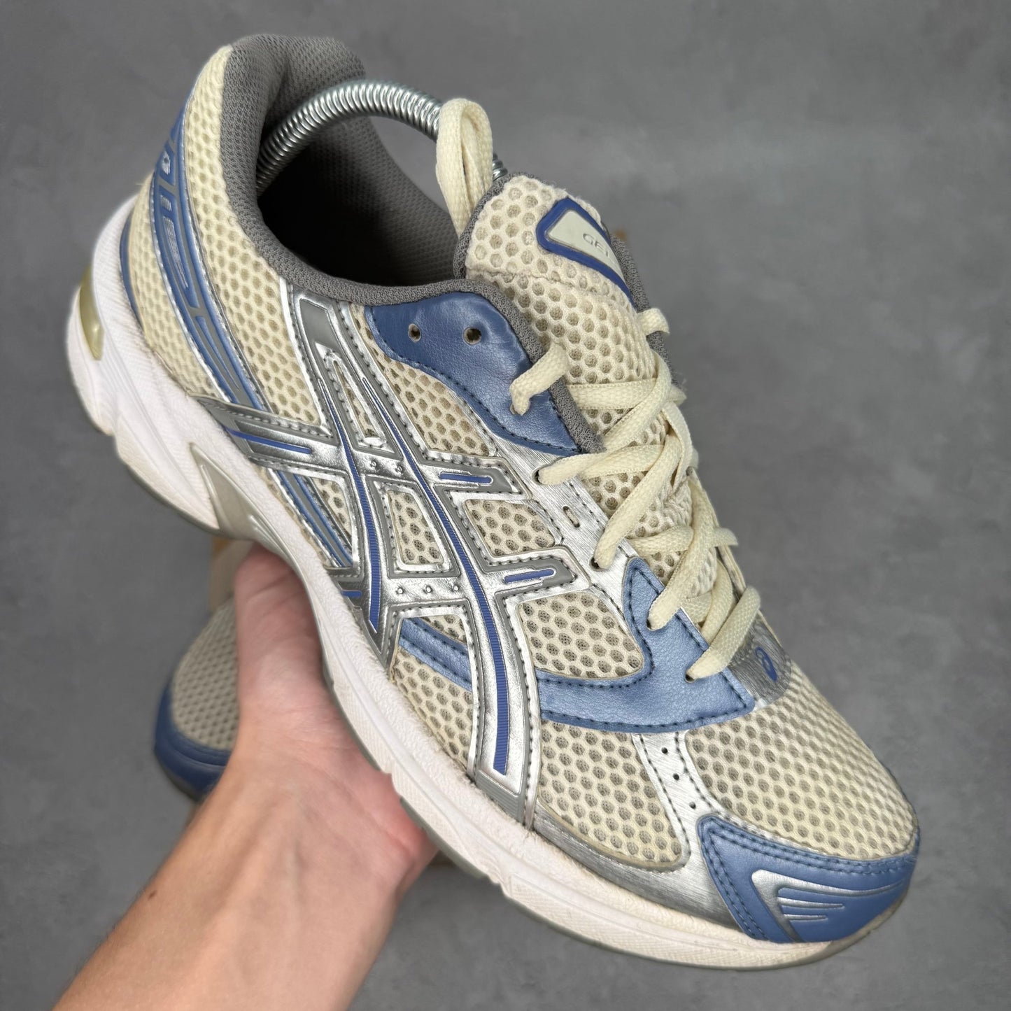 ASICS Gel - 1130 Cream Blueberry *pre - owned* SIZE 9.5 - Kicks Collective PA - ASICS - 1203A609 - 101 - Men's Shoes - 9.5M/11W - Pre - Owned