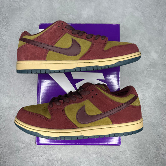 Nike SB Dunk Low Dark Team Red Olive Flak