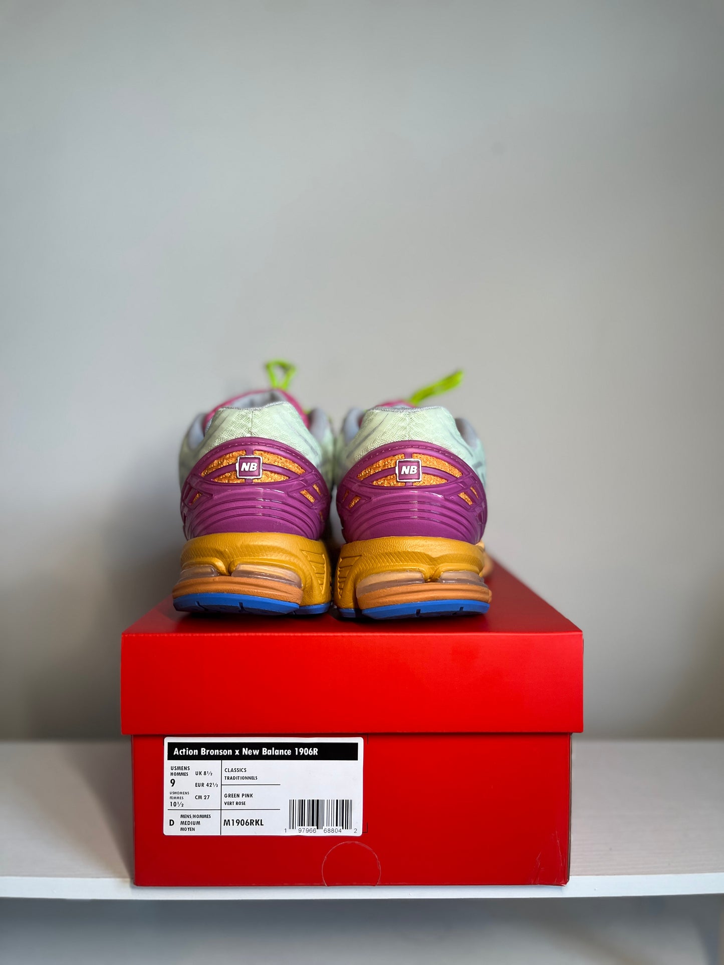 New Balance 1906R Action Bronson Rosewater VNDS *pre-owned* (SIZE 9)