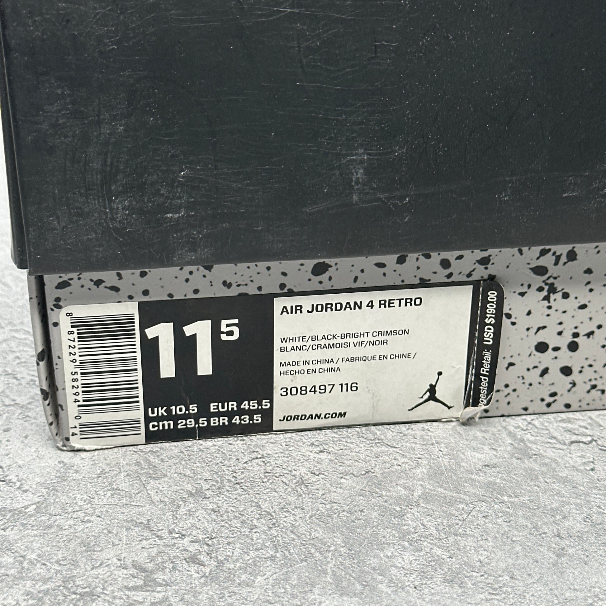 Jordan 4 Retro Flight Nostalgia *pre-owned* SIZE 11.5