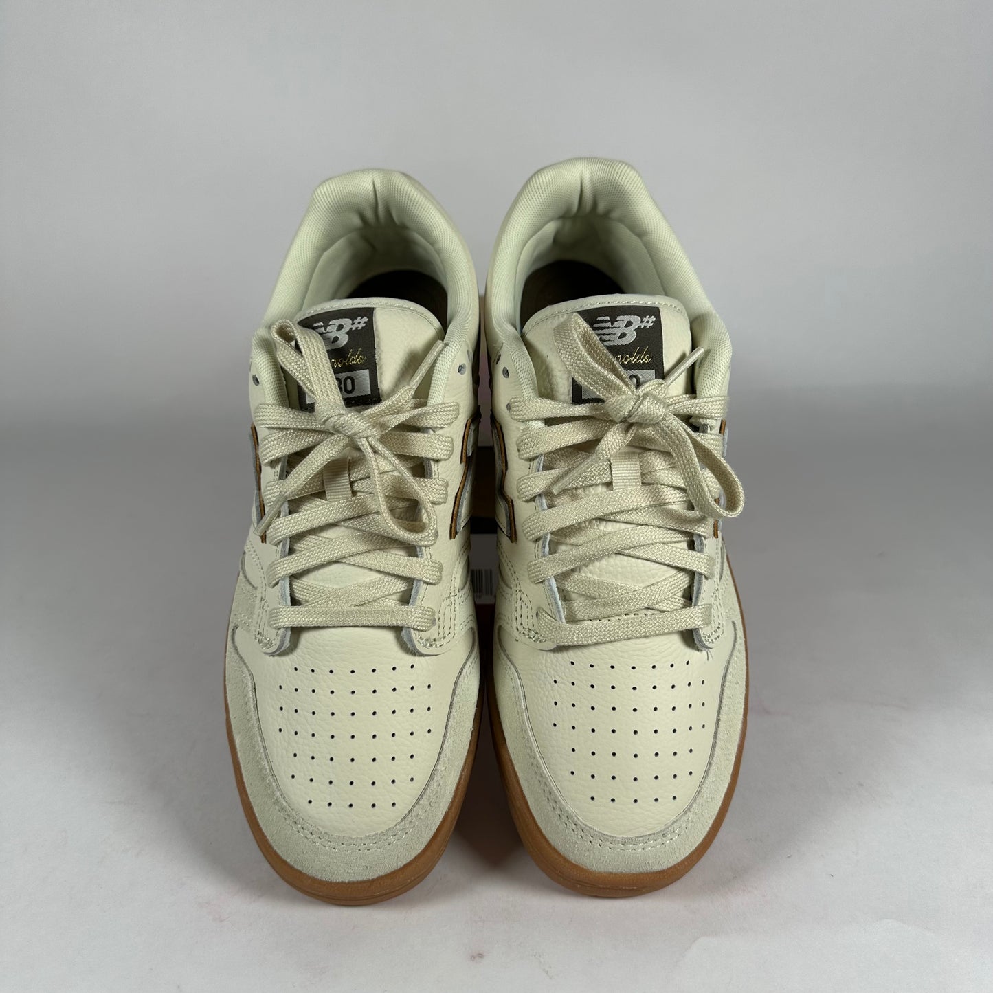 New Balance Numeric 480 Sea Salt Brown Gum *pre-owned* size 9