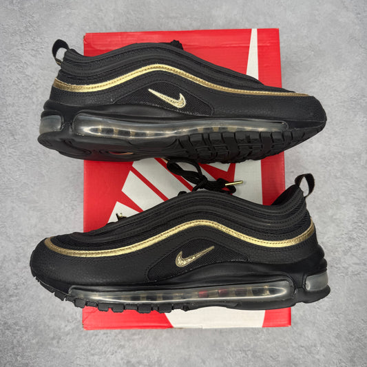 Nike Air Max 97 CM Black Metallic Gold *pre-owned* SIZE 9.5