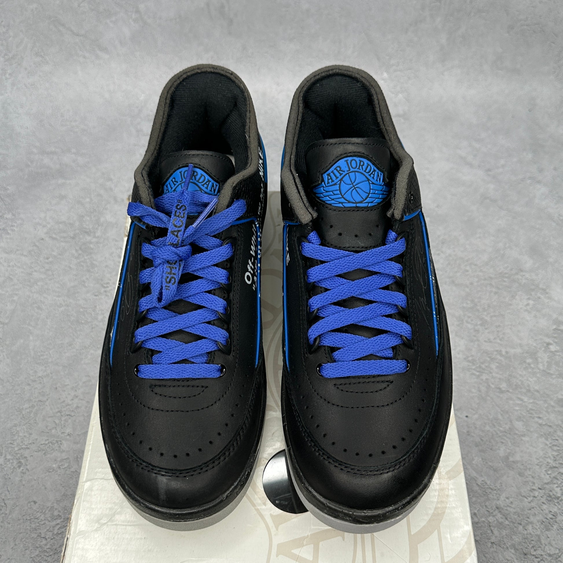 Jordan 2 Retro Low SP Off-White Black Blue *pre-owned* SIZE 8