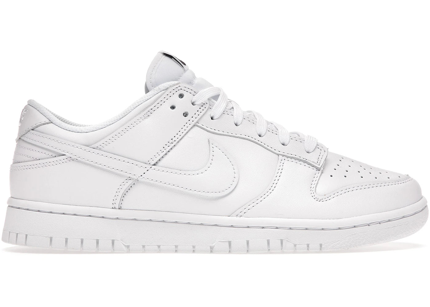 Nike Dunk Low Triple White (2021) (Women's) *pre-owned* SIZE 10M/11.5W