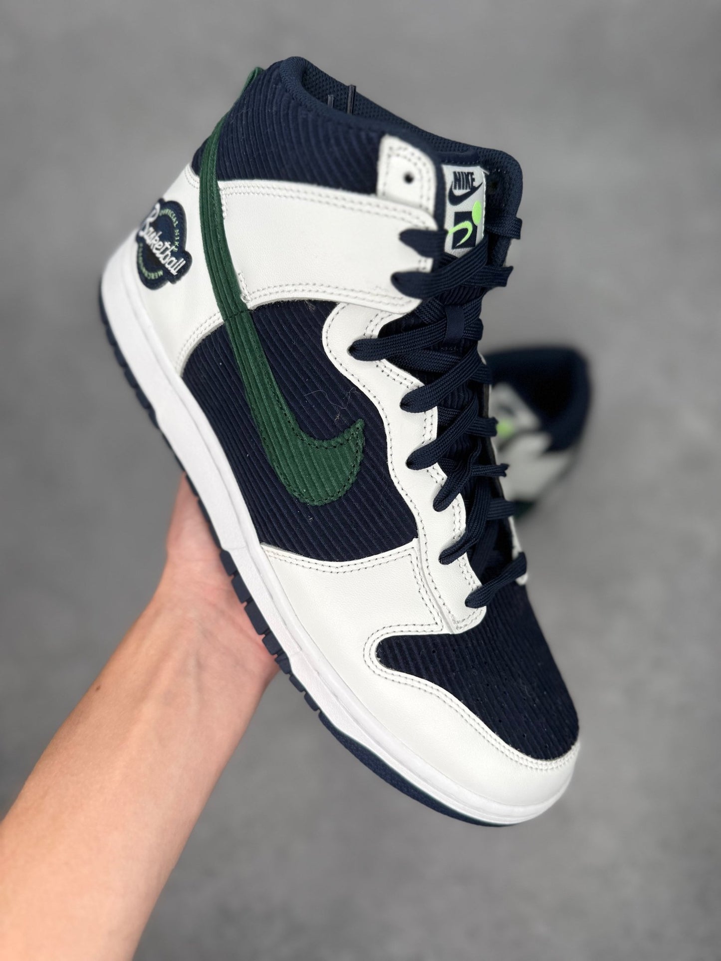 Nike Dunk High Sports Specialties White Navy *pre - owned* SIZE 11 - Kicks Collective PA - Nike - DH0953 - 400 - Men's Shoes - 11M/12.5W - Pre - Owned