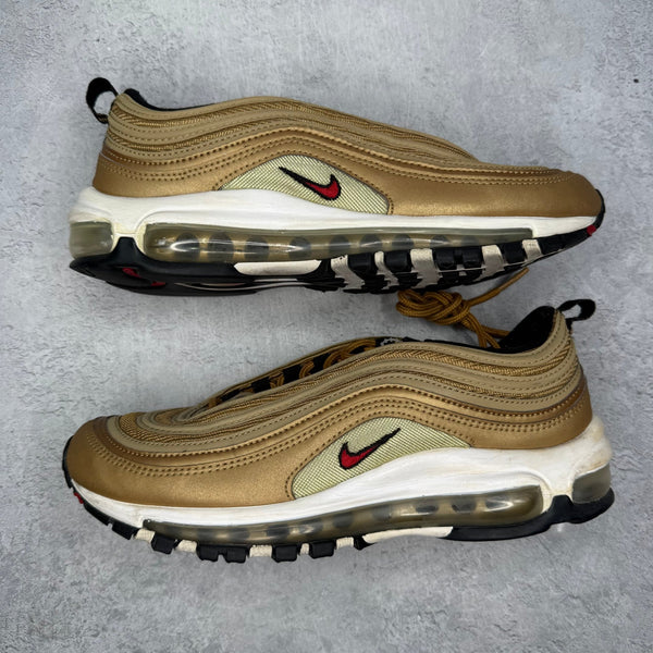 Nike Air Max 97 Metallic Gold (2017/2018) (Women's) *pre - owned* SIZE 8W - Kicks Collective PA - Nike - 885691-700 - Women's Shoes - 6.5M/8W - Pre - Owned - No Box