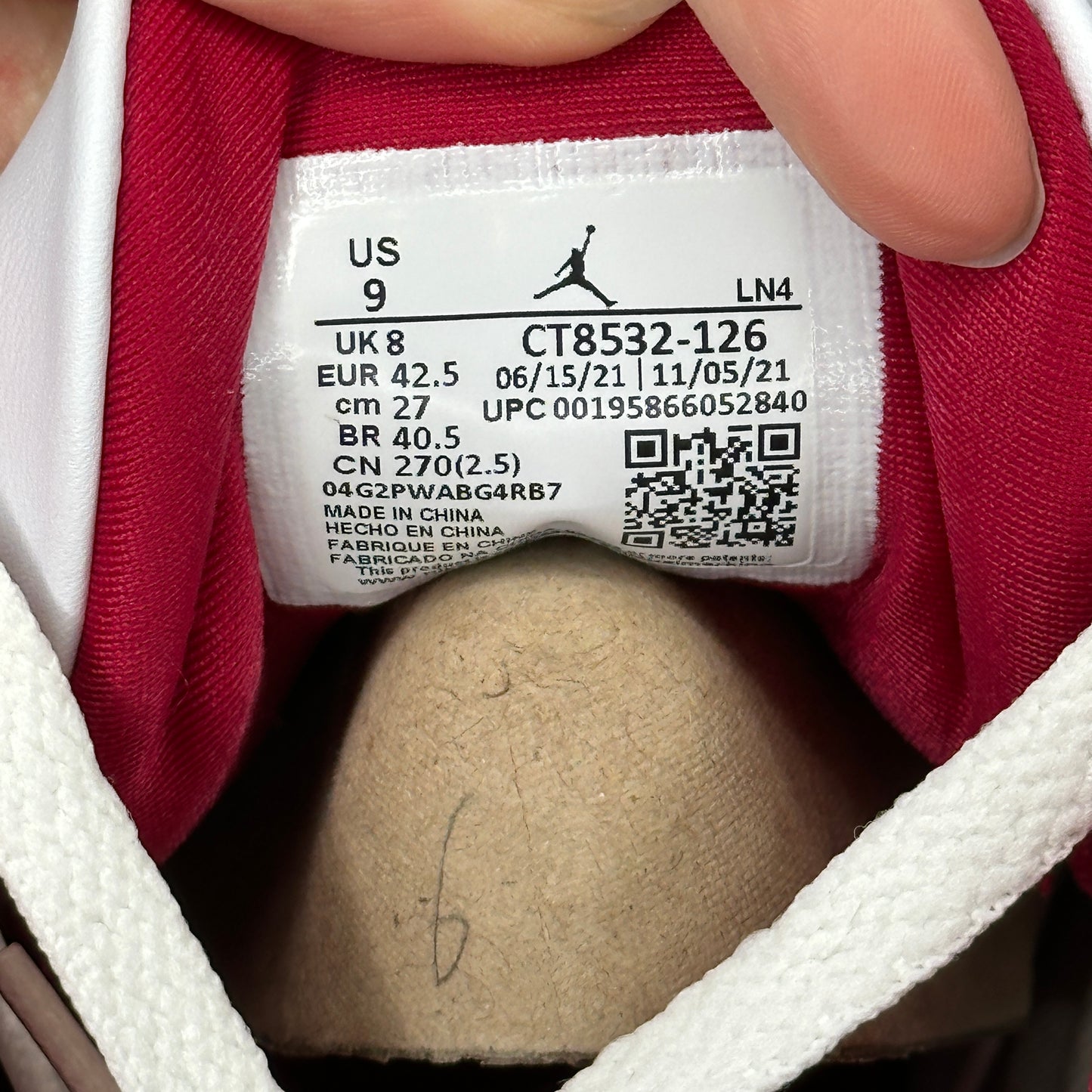 Jordan 3 Retro Cardinal Red