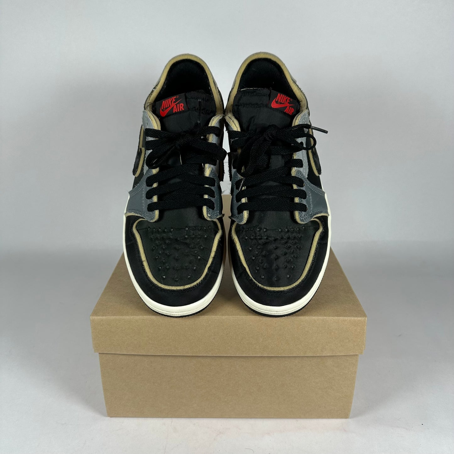 Nike AIr Jordan 1 Low EX Black Smoke Grey *pre-owned* size 9