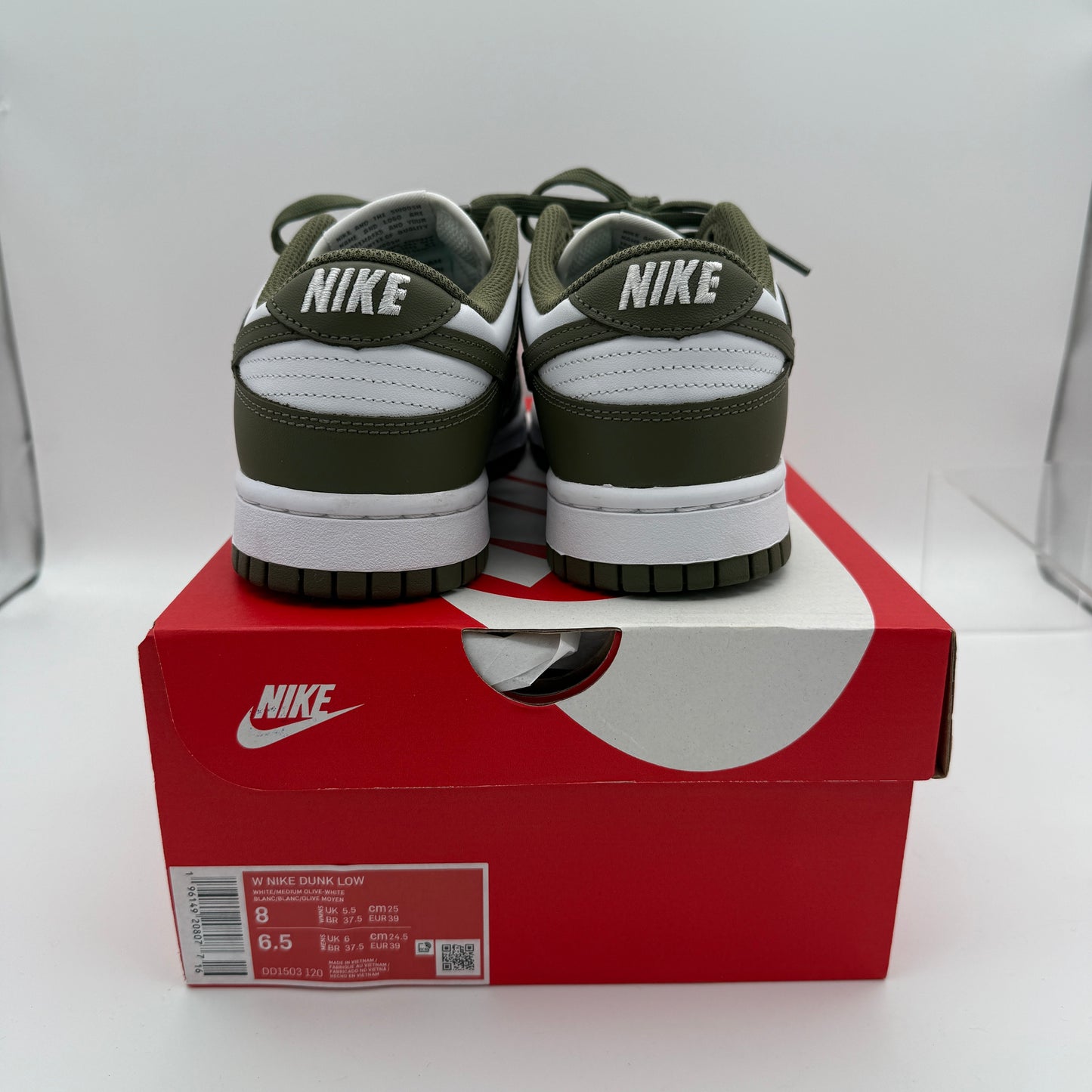 Nike Dunk Low Medium Olive (Women’s) *pre-owned* (SIZE 8W)