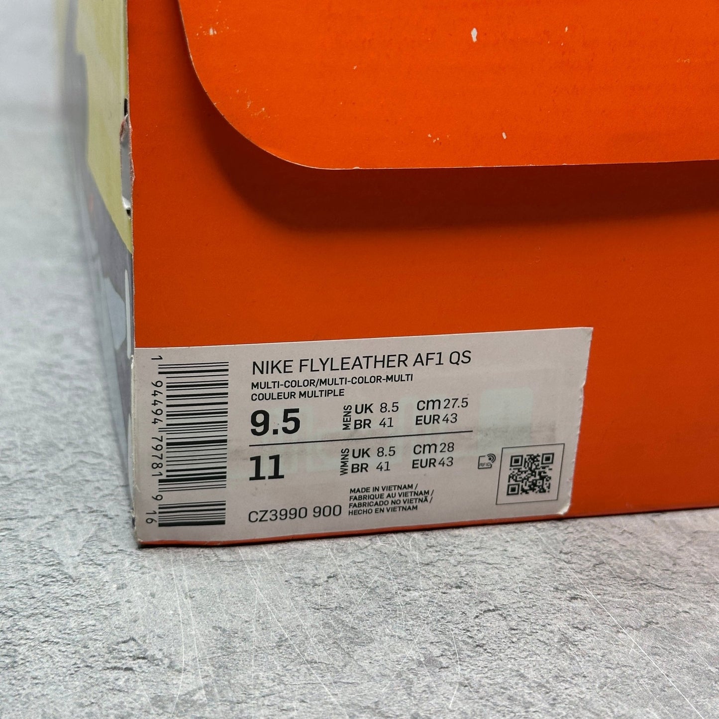 Nike Air Force 1 Flyleather Ruohan Wang *pre - owned* SIZE 9.5 - Kicks Collective PA - Nike - CZ3990-900 - Men's Shoes - 9.5M/11W - Pre - Owned