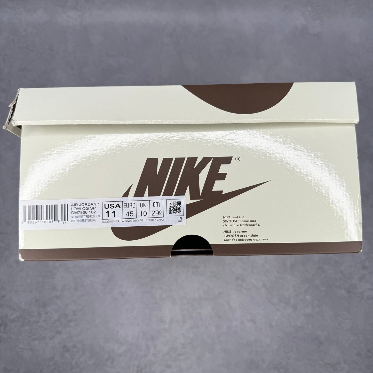 Jordan 1 Retro Low OG SP Travis Scott Reverse Mocha *pre - owned* SIZE 11 - Kicks Collective PA - Jordan - DM7866-162 - Men's Shoes - 11M/12.5W - Pre - Owned