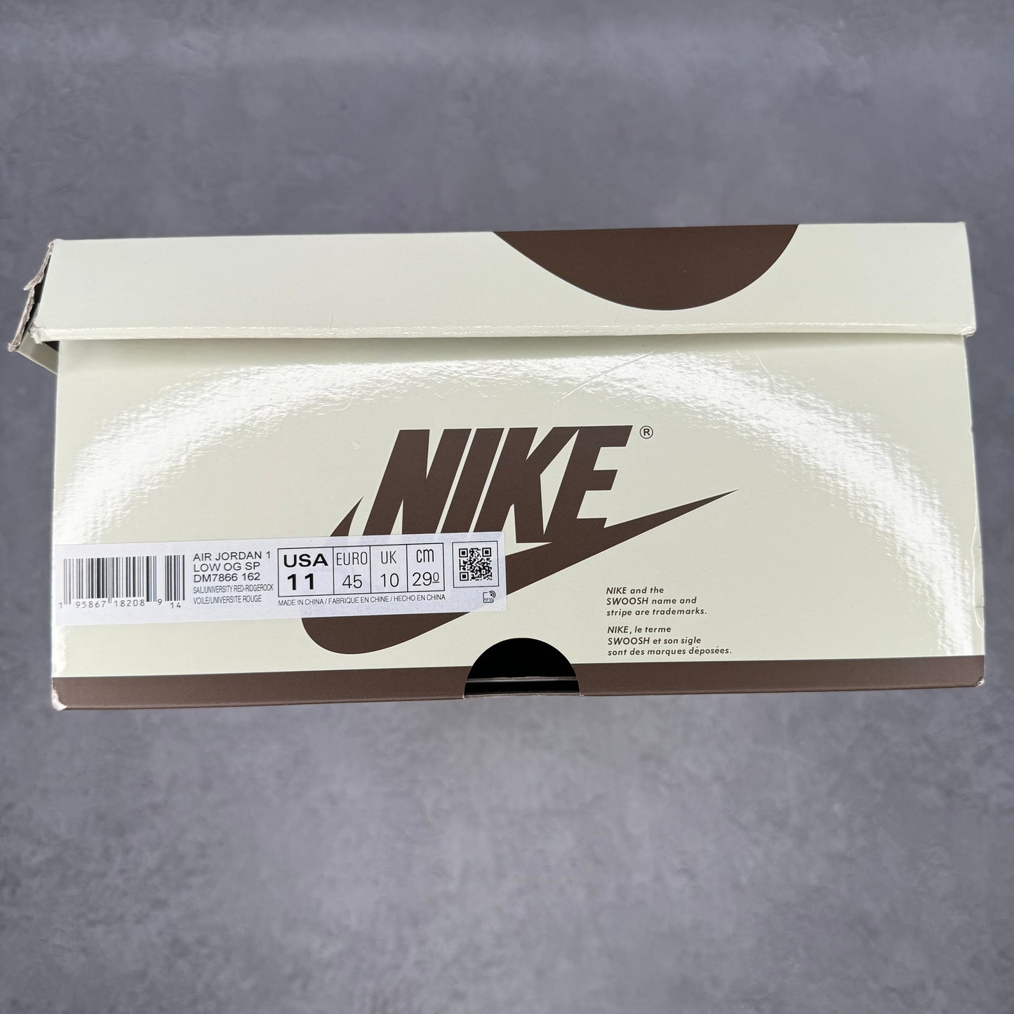 Jordan 1 Retro Low OG SP Travis Scott Reverse Mocha *pre-owned* SIZE 11