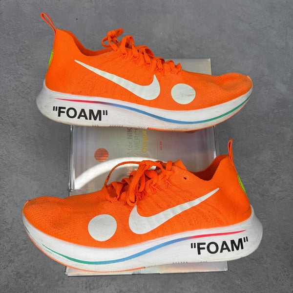 Nike Zoom Fly Mercurial Off - White Total Orange *pre - owned* SIZE 11 - Kicks Collective PA - Nike - AO2115-800 - Men's Shoes - 11M/12.5W - Pre - Owned