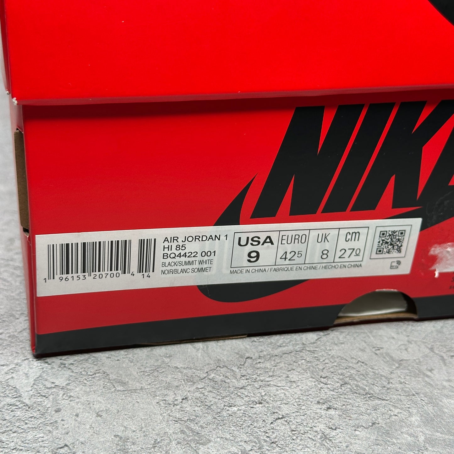 Jordan 1 Retro High '85 Black White (2023)