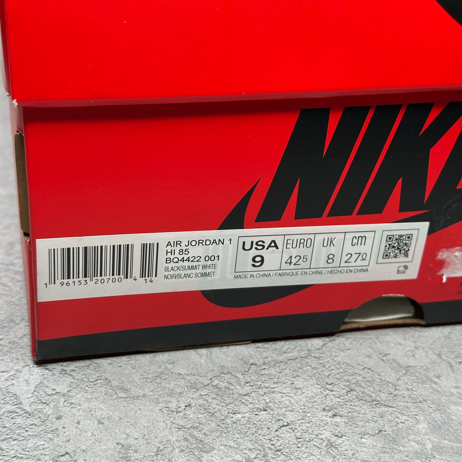 Jordan 1 Retro High '85 Black White (2023)
