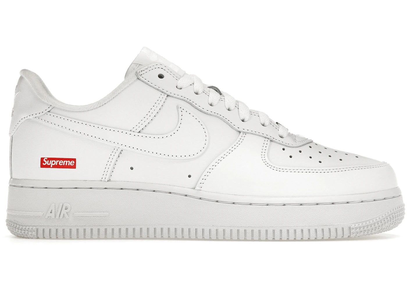Nike Air Force 1 Low Supreme White *pre - owned* SIZE 8.5 - Kicks Collective PA - Nike - CU9225 - 100 - Men's Shoes - 8.5M/10W - Pre - Owned