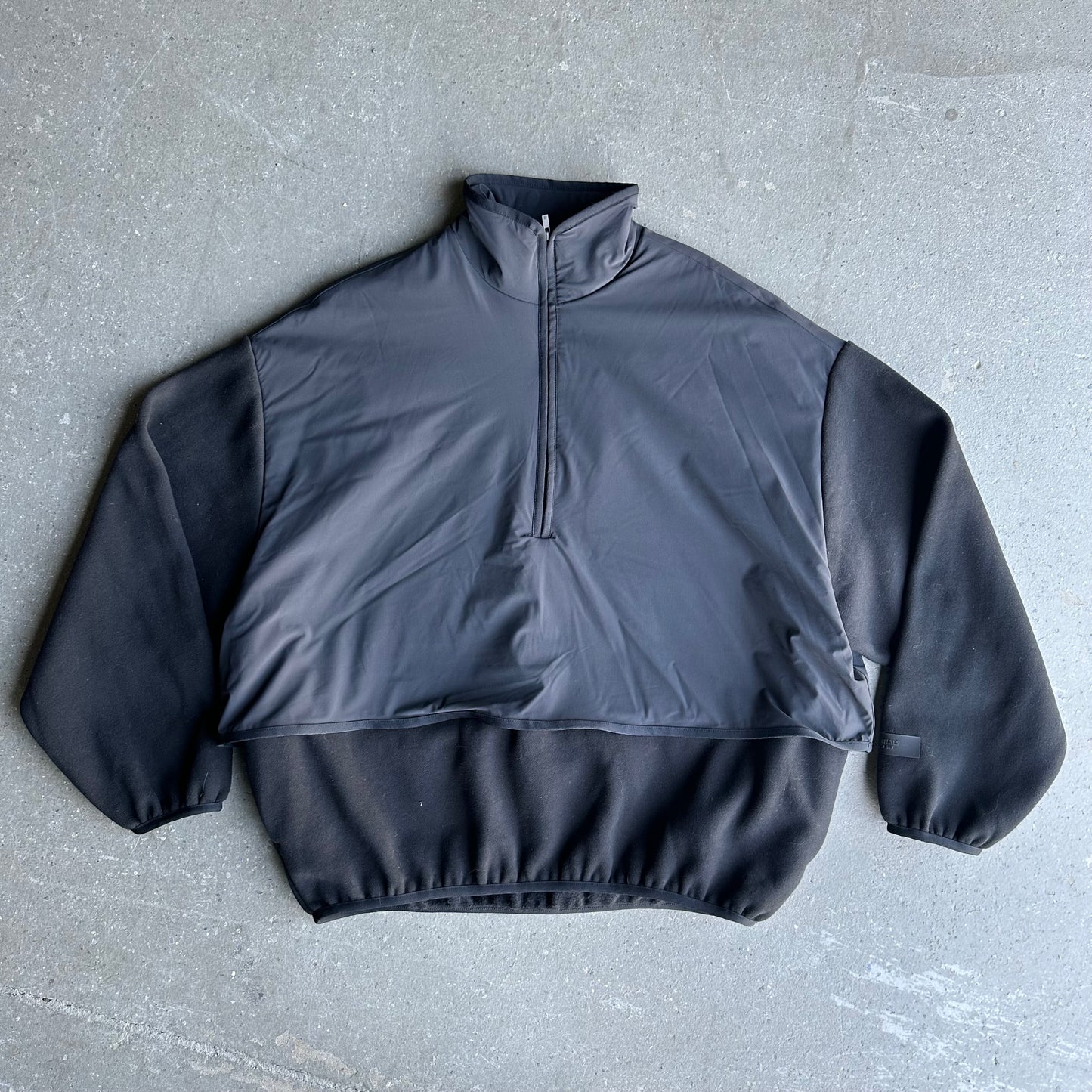 Fear of God Essentials Core Collection Nylon Fleece Mockneck Black