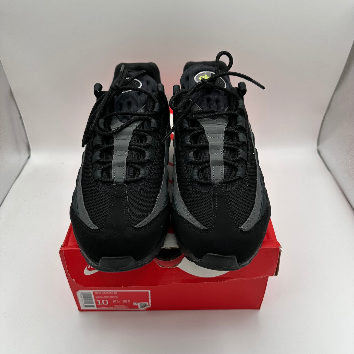 Nike Air Max 95 Retro Logo Black Grey Volt