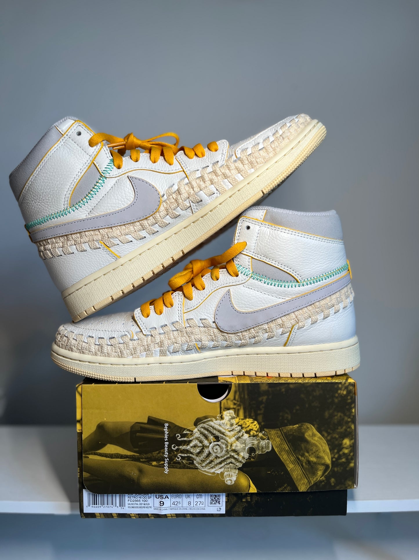 Jordan 1 Retro High OG SP Union LA Bephies Beauty Supply Summer of ‘96 *pre-owned* (SIZE 9)