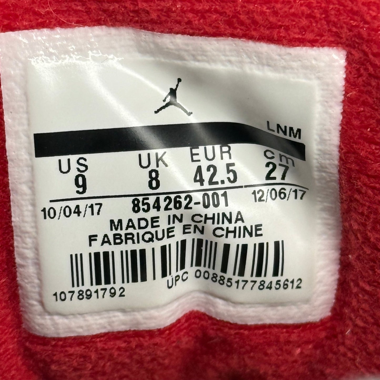 Jordan 3 Retro Black Cement (2018) *pre - owned* SIZE 9 - Kicks Collective PA - Jordan - 854262-001 - Men's Shoes - 9M/10.5W - Pre - Owned