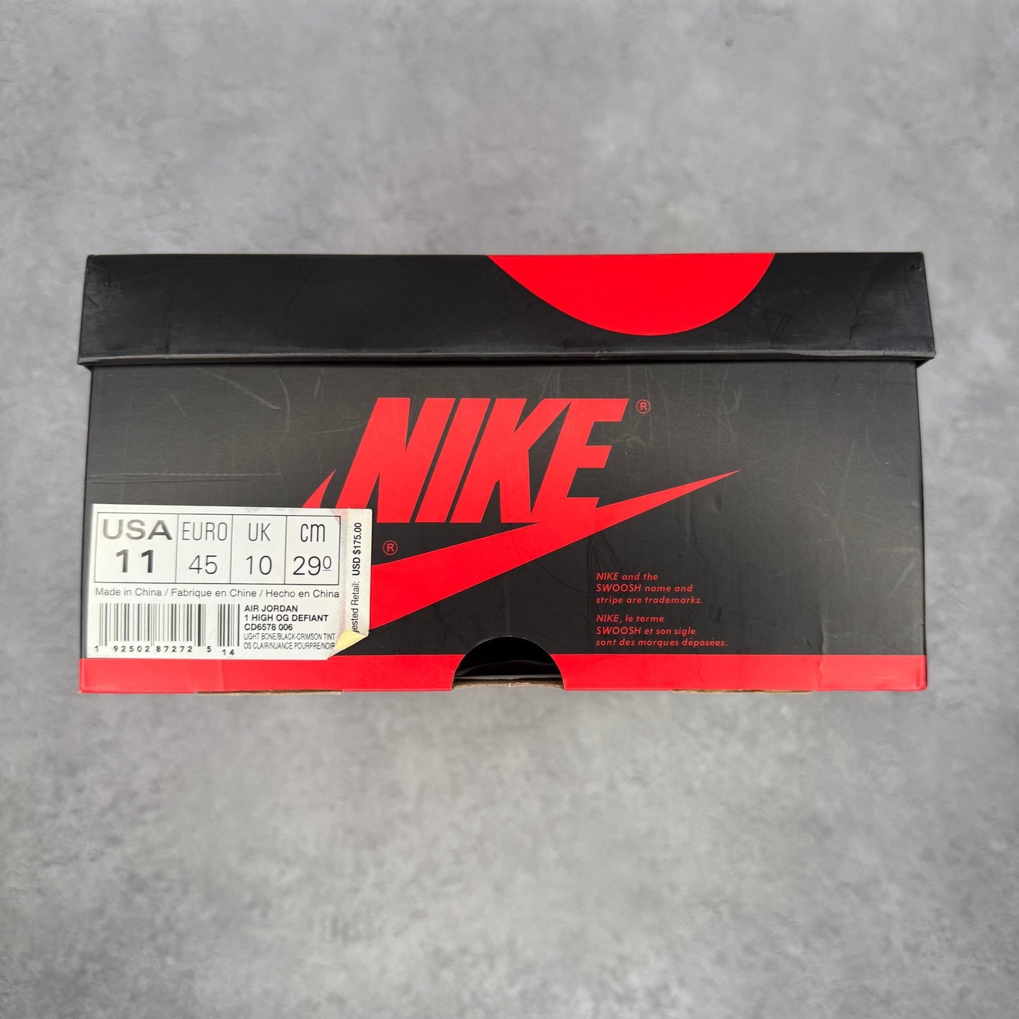 Jordan 1 Retro High OG Defiant SB NYC to Paris *pre - owned* SIZE 11 - Kicks Collective PA - Jordan - CD6578-006 - Men's Shoes - 11M/12.5W - Pre - Owned