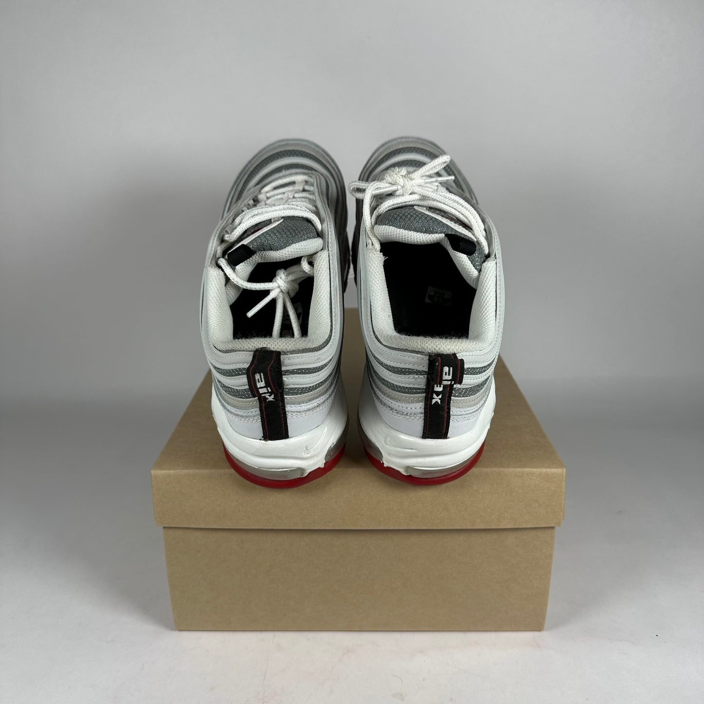 Nike Air Max 97 White Bullet *pre-owned* size 9.5