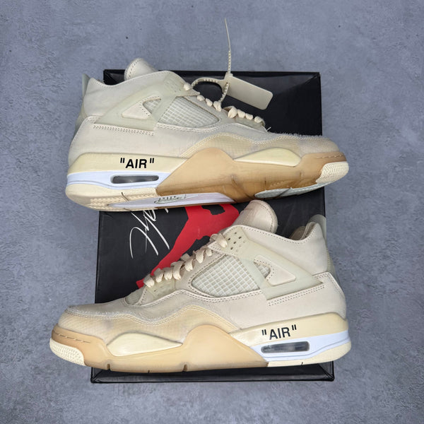 Jordan 4 Retro Off - White Sail (Women's) *pre - owned* SIZE 9.5M/11W - Kicks Collective PA - Jordan - CV9388-100 - Women's Shoes - 9.5M/11W - Pre - Owned