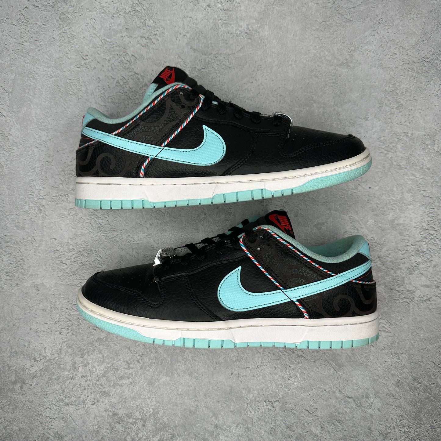 Nike Dunk Low SE Barber Shop Black *pre-owned* SIZE 8.5