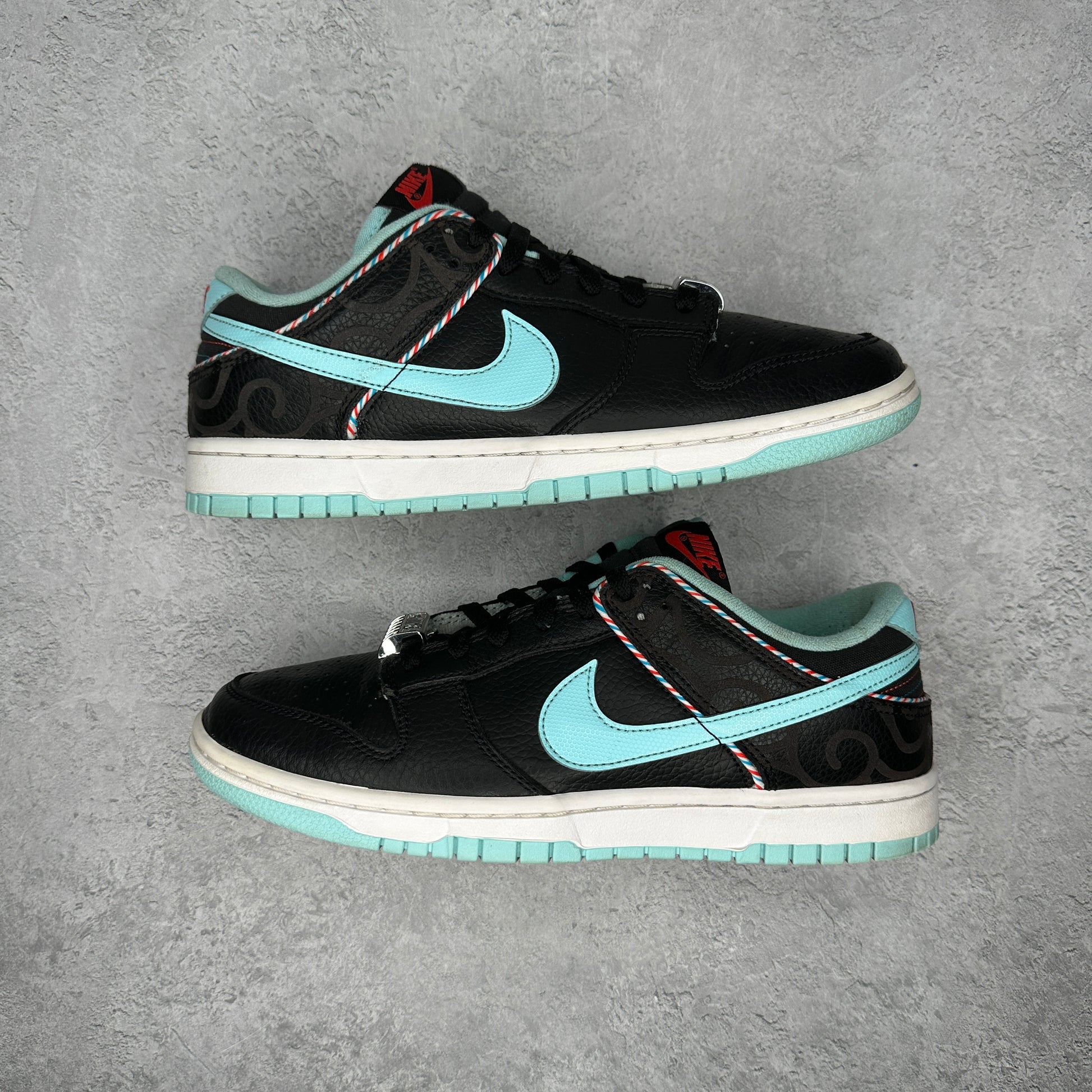 Nike Dunk Low SE Barber Shop Black *pre-owned* SIZE 8.5