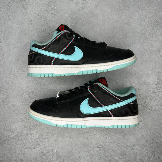 Nike Dunk Low SE Barber Shop Black *pre-owned* SIZE 8.5
