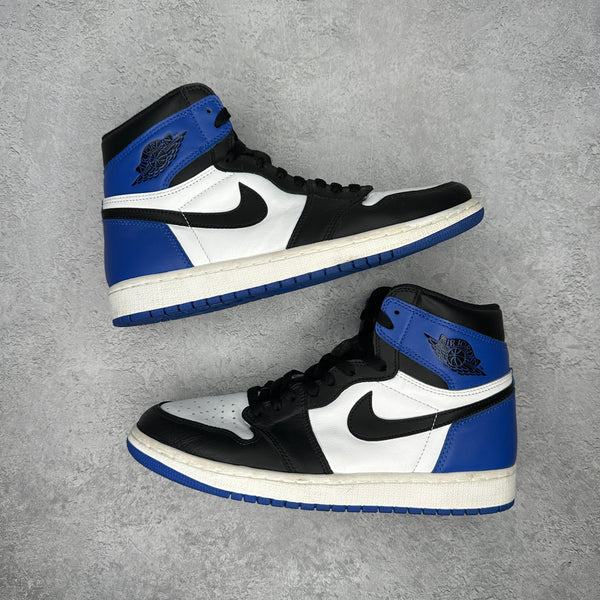 Jordan 1 Retro High Game Royal (FRAGMENT CUSTOM) *pre-owned* SIZE 9