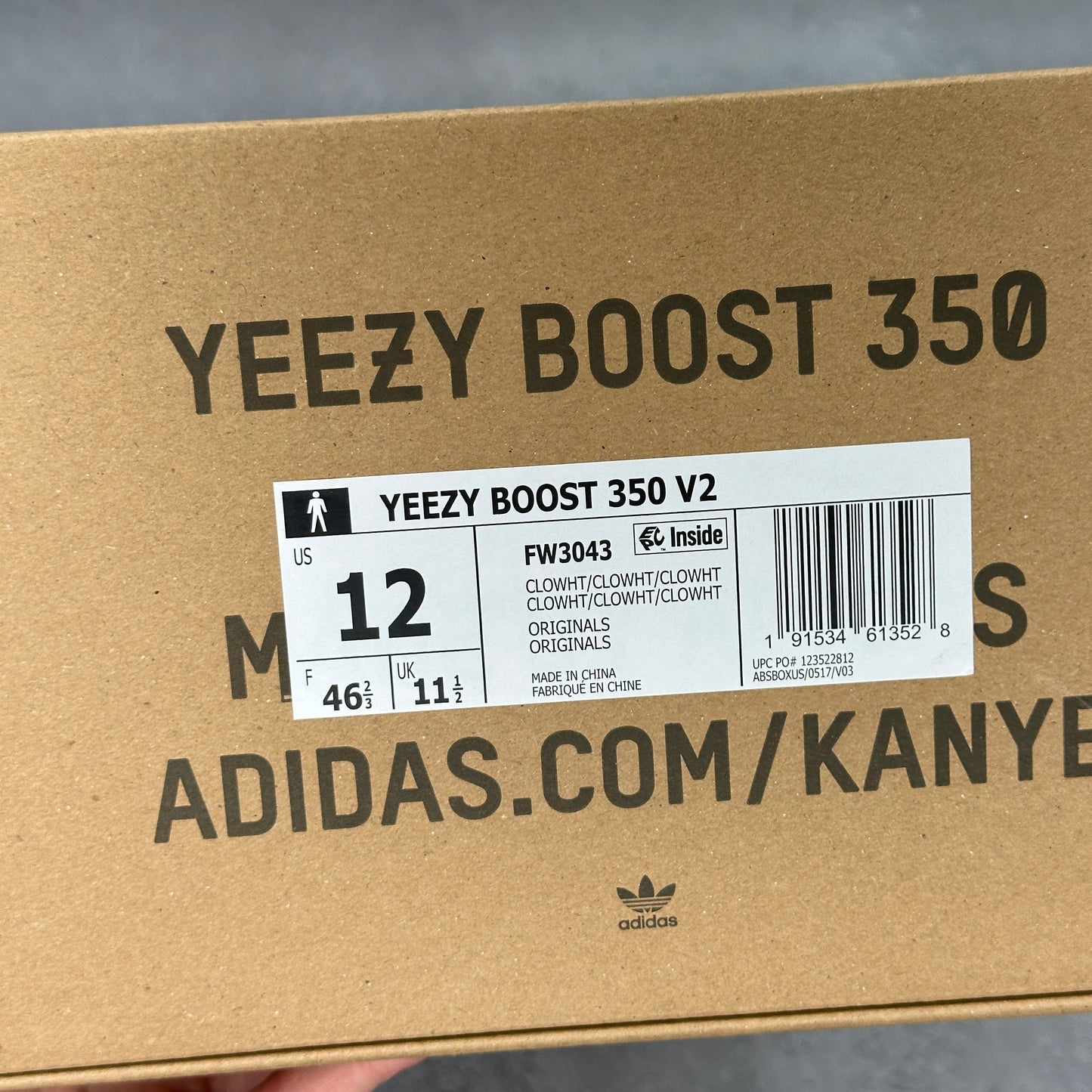 adidas Yeezy Boost 350 V2 Cloud White (Non-Reflective)