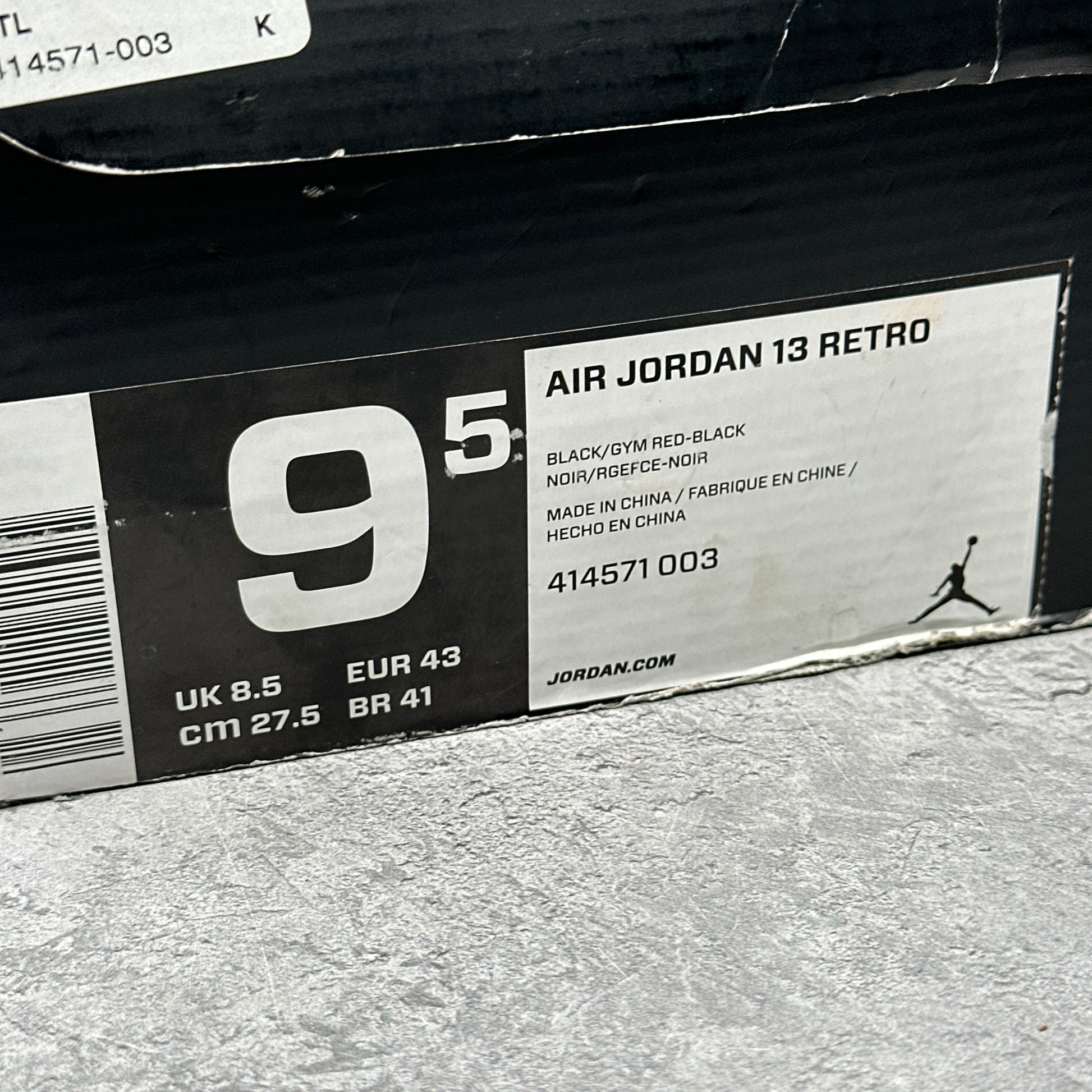 Jordan 13 Retro Dirty Bred *pre-owned* SIZE 9.5