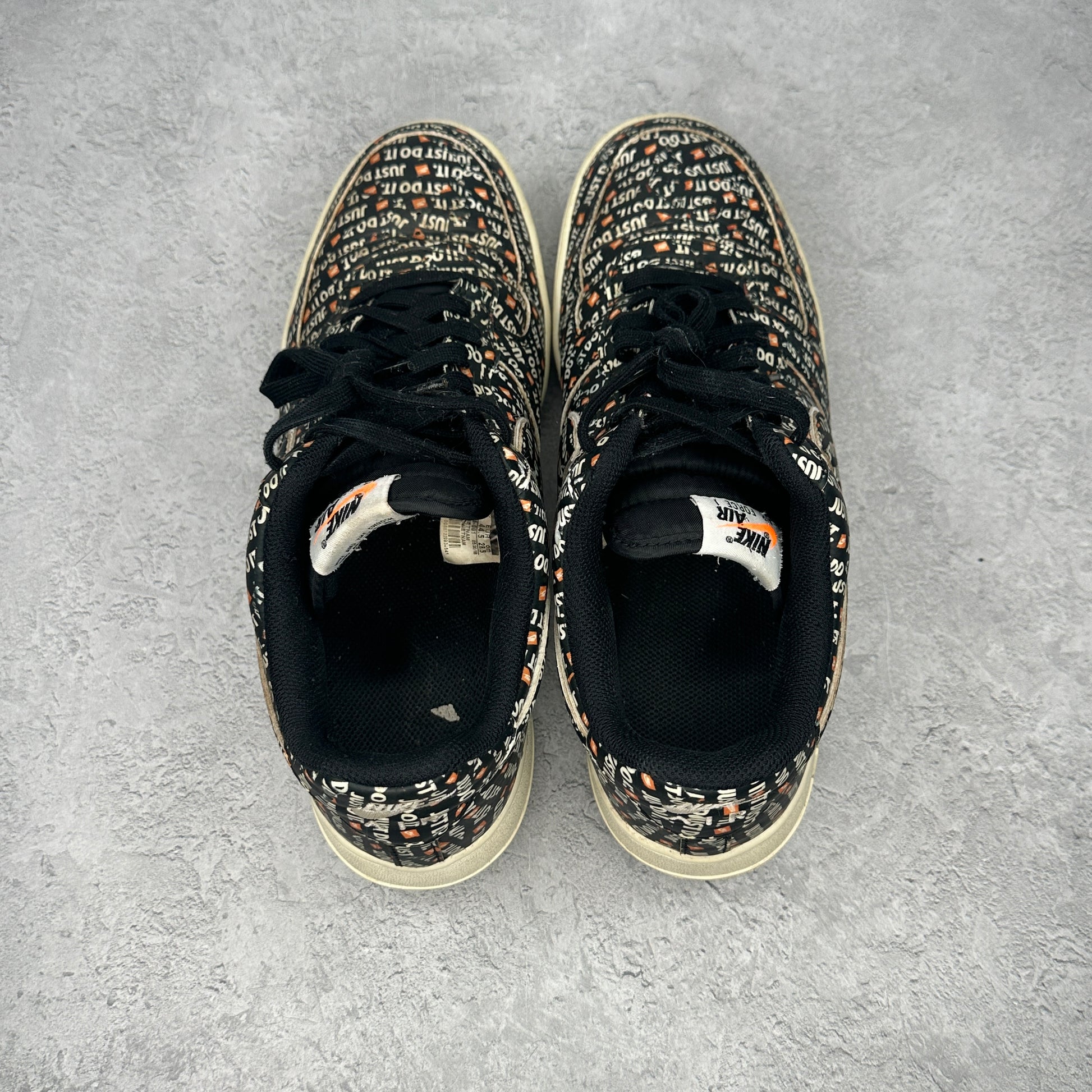 Nike Air Force 1 Low Just Do It Pack Black *pre-owned* SIZE 10.5