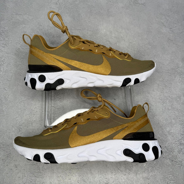 Nike React Element 55 Metallic Gold *pre - owned* SIZE 12 - Kicks Collective PA - Nike - BQ6166-700 - Men's Shoes - 12M/13.5W - Pre - Owned - No Box