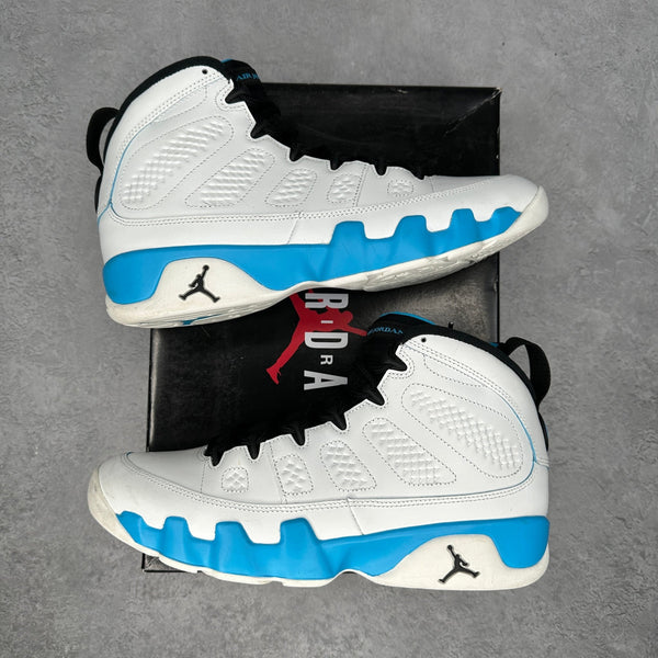 Jordan 9 Retro Powder Blue (2024) *pre - owned* SIZE 10 - Kicks Collective PA - Jordan - FQ8992-101 - Men's Shoes - 10M/11.5W - Pre - Owned