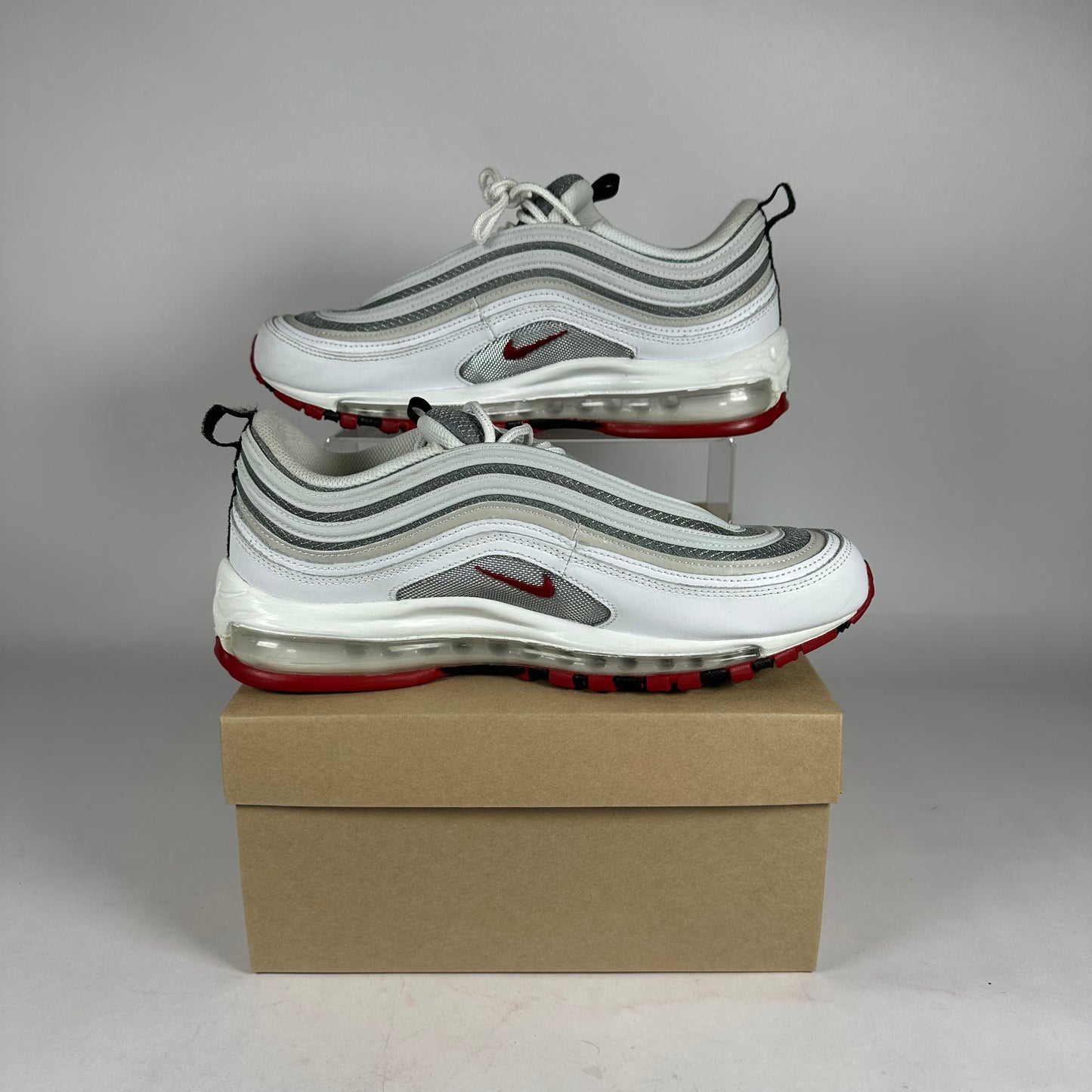 Nike Air Max 97 White Bullet *pre-owned* size 9.5