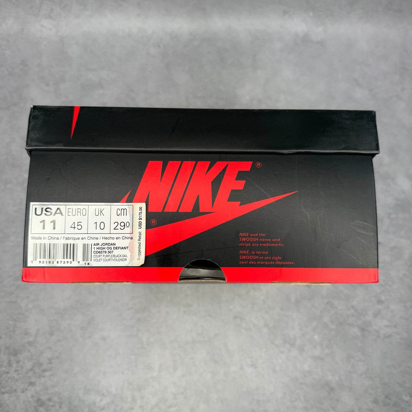 Jordan 1 Retro High OG Defiant SB LA to Chicago *pre - owned* SIZE 11 - Kicks Collective PA - Jordan - CD6578-507 - Men's Shoes - 11M/12.5W - Pre - Owned