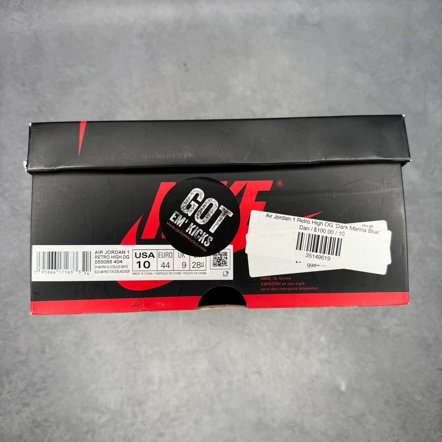 Jordan 1 High Dark Marina Blue *pre - owned* SIZE 10 - Kicks Collective PA - Jordan - 555088-404 - Men's Shoes - 10M/11.5W - Pre - Owned - No Box