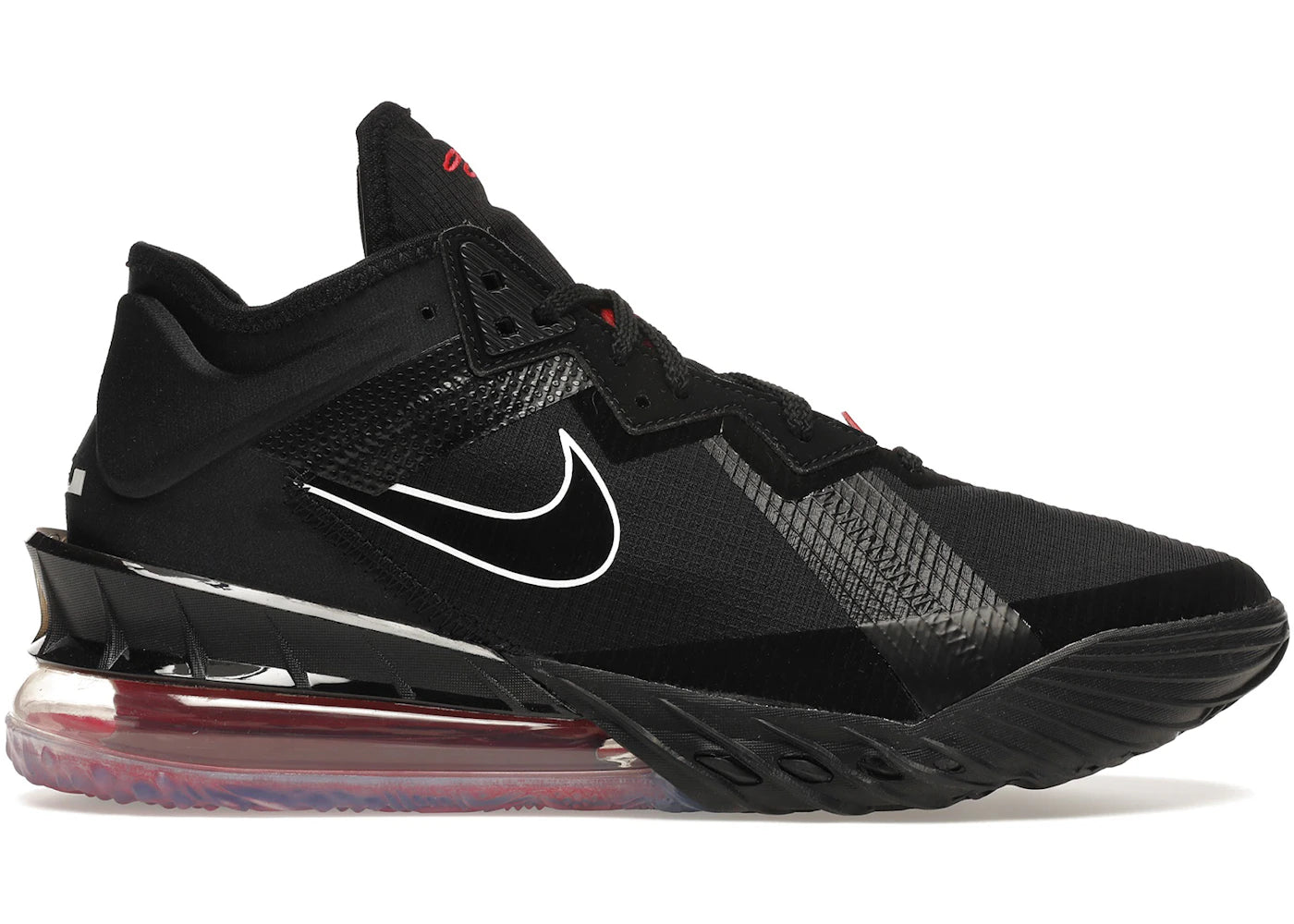 Nike LeBron 18 Low Black Red *pre-owned* SIZE 12