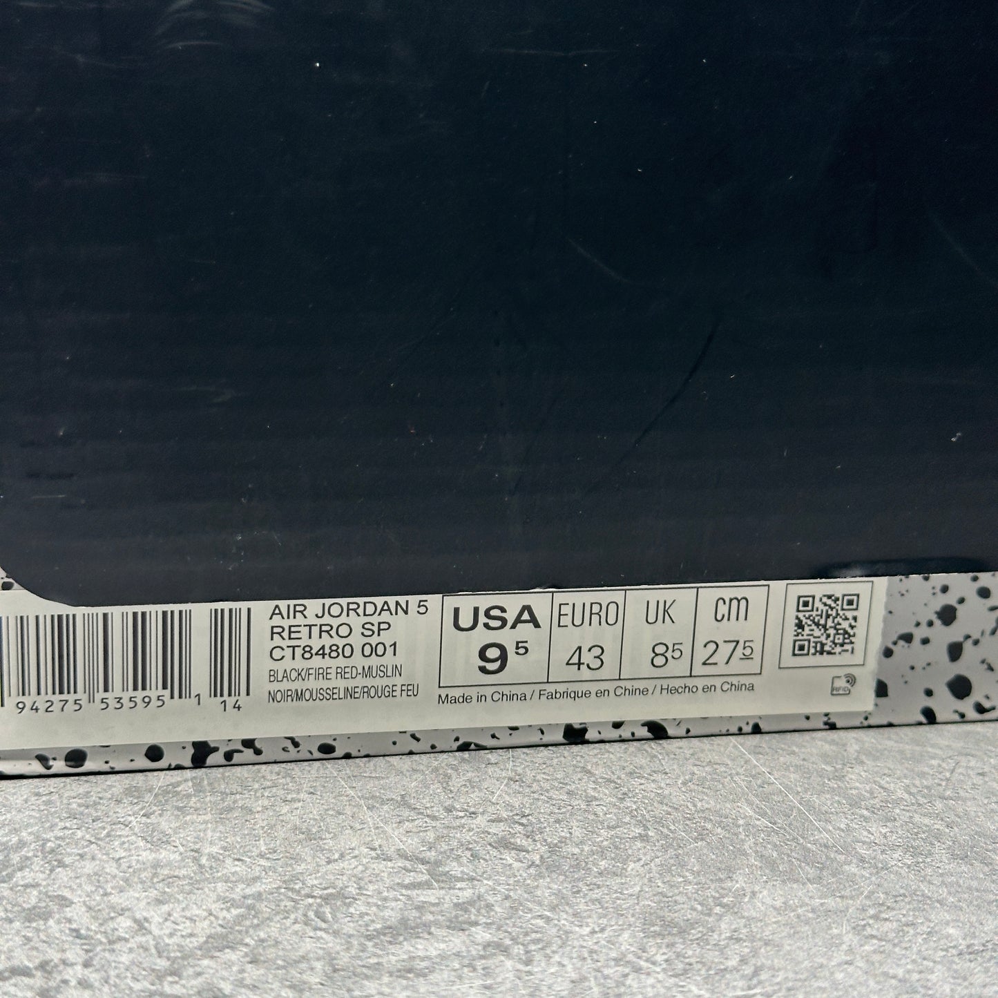 Jordan 5 Retro Off-White Muslin *pre-owned* SIZE 9.5