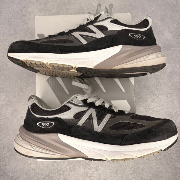 New Balance 990v6 MiUSA Black Grey White *pre - owned* SIZE 12 - Kicks Collective PA - New Balance - M990BK6 - Men's Shoes - 12M/13.5W - Pre - Owned