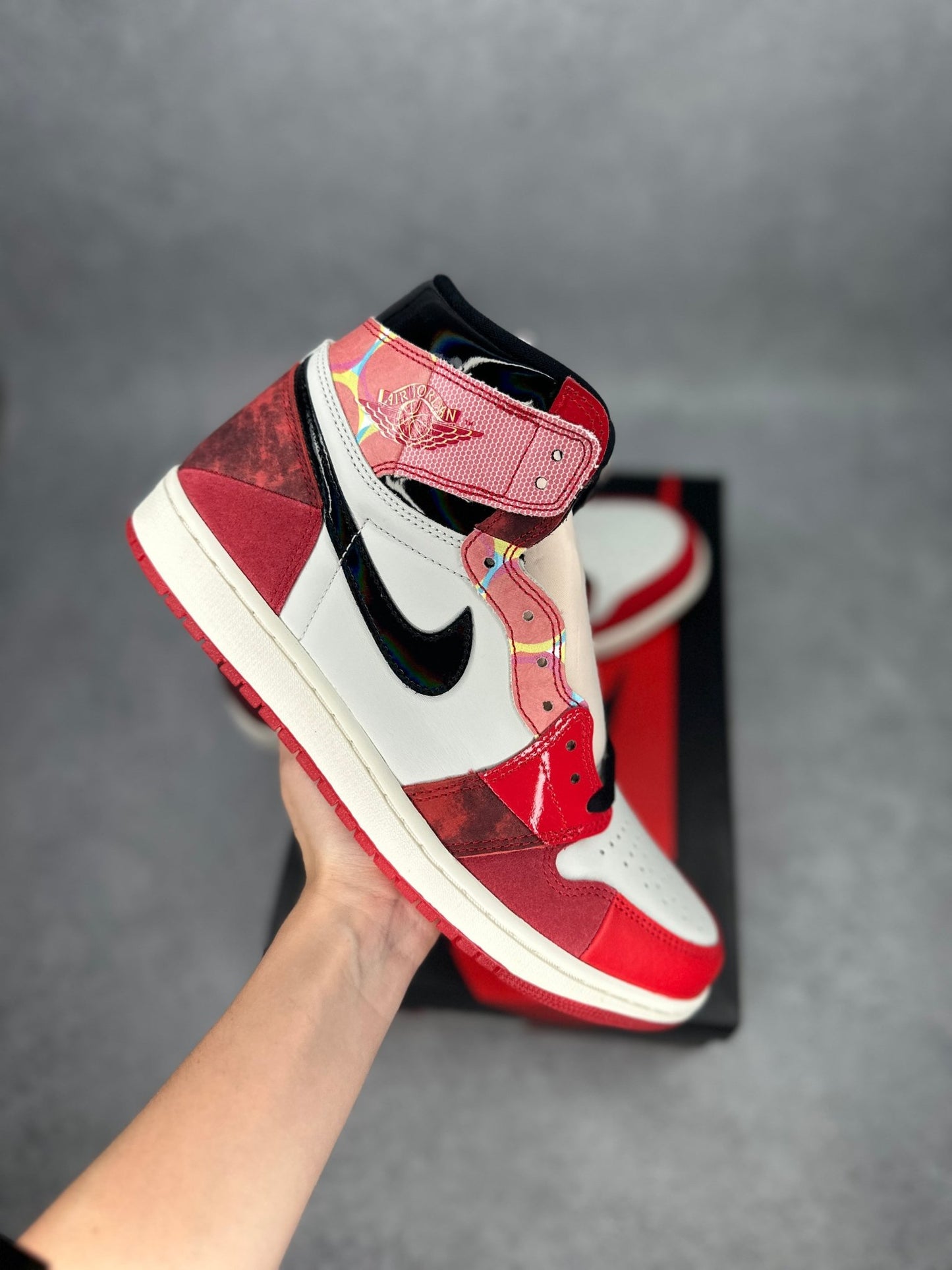 Jordan 1 Retro High OG Spider - Man Across the Spider - Verse - Kicks Collective PA - Jordan - DV1748 - 601 - Men's Shoes - 10M/11.5W - Brand New