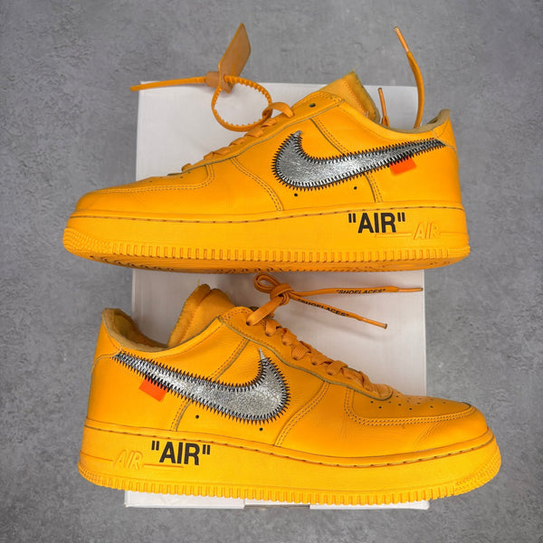 Nike Air Force 1 Low Off - White ICA University Gold *pre - owned* SIZE 9 - Kicks Collective PA - Nike - DD1876-700 - Men's Shoes - 9M/10.5W - Pre - Owned